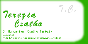 terezia csatho business card